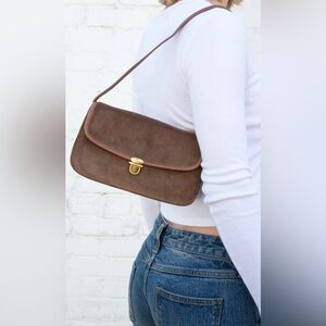 Brandy Melville BROWN CORDUROY PURSE - brown cord